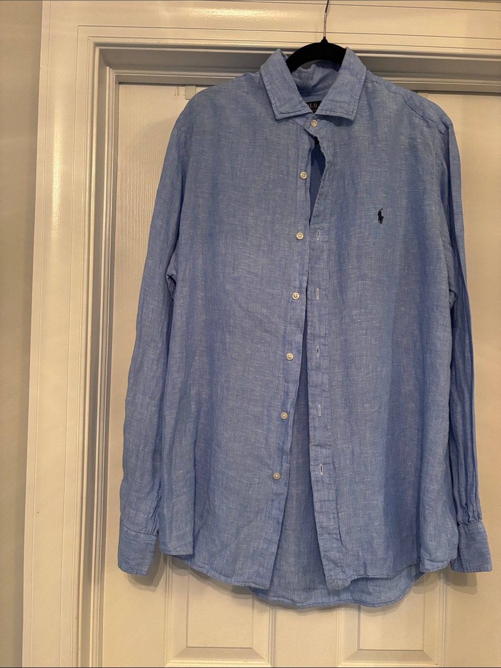 Polo by Ralph Lauren Light Blue Linen Button-Down Shirt